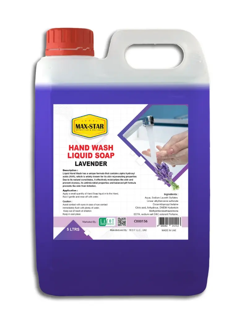 HAND WASH LIQUID  LAVENDER PEARLISED 5LTRS