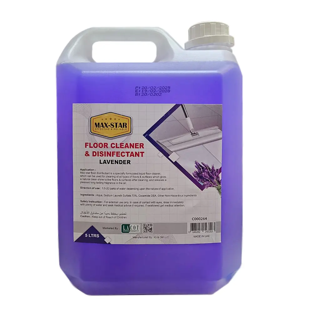 DISINFECTANT FLOOR CLEANER LAVENDER 5L MAX-STAR