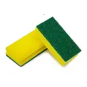 GROOVED SPONGE 7X14 CMS YELLOW ECOLINE