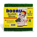 SCOURING PAD GREEN ECOLINE 3PK