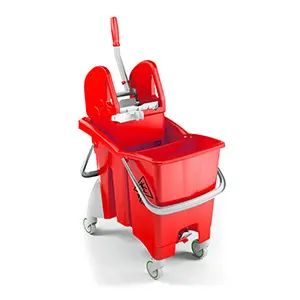 ACTION PRO MOP BUCKET TROLLEY 30L WITH WRINGER TTS