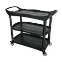 RESTAURENT KITCHEN DISH COLLECTION SERVING TROLLEY