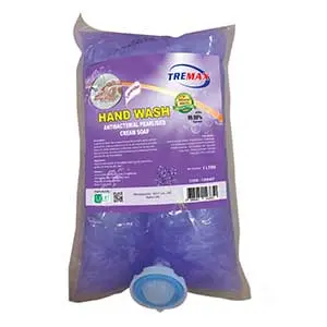ANTIBACTERIAL HANDWASH LAVENDER 1LTR SACHET TREMAX