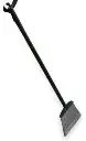 LOBBY DUST PAN BLACK BRUSH ONLY ECOLINE