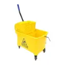 Lacot Mop Bucket with Wringer and Wheels for Easy Cleaning - 20-Liter Yellow - ASIN B0CHF5X3YJ