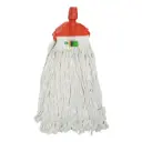 KENTUCKY MOP CUT END 350G WHITE BAND WITH RED CLIP PROFESSIONAL