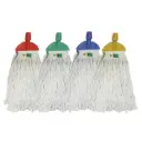 KENTUCKY MOP CUT END 350G WHITE BAND WITH YELLOW CLIP PROFESSIONAL