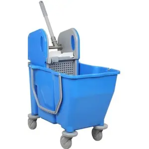 SINGLE BUCKET PARTITION TROLLEY CBT 30L BLUE ELG