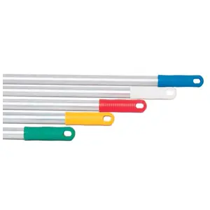 ALUMINIUM HANDLE 150CMS H+T WITH YELLOW CAP ECOLINE