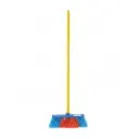SOFT BROOM ECONOMY WITH GREEN WOODEN HANDLE ECOLINE FULL SET
