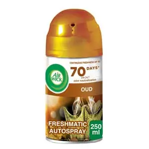 AIRWICK AIRFRESHNER FRESHMATIC REFILL 250ML GBS (OUD)