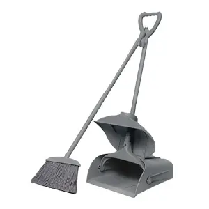LOBBY DUST PAN WITH BRUSH ECOLINE (GREY)