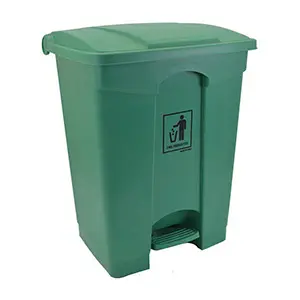 PLASTIC PEDAL BIN ECOLINE (68LTR, GREEN)