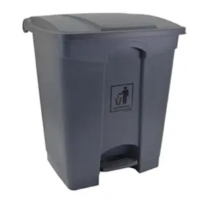 PLASTIC PEDAL BIN ECOLINE (87LTR, GREY)