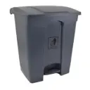 PLASTIC PEDAL BIN ECOLINE (87LTR, GREY)
