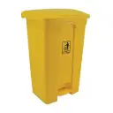 PLASTIC PEDAL BIN ECOLINE (87LTR, YELLOW)