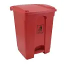 PLASTIC PEDAL BIN ECOLINE (45LTR, RED)