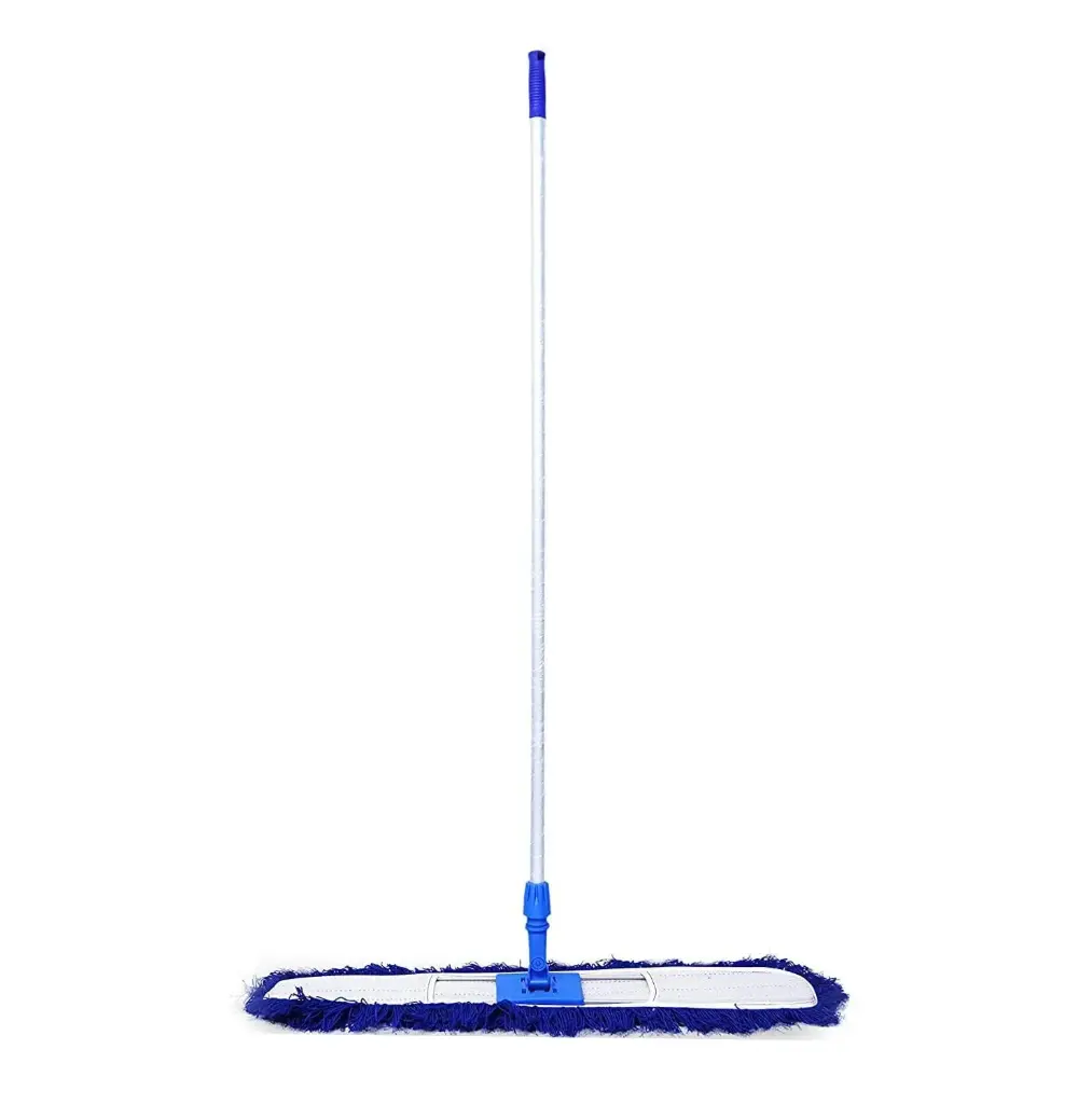 ACRYLIC DC MOP SLEEVE, FRAME & HANDLE FULL SET (80CMS, ALUMINIUM HANDLE 150CMS, BLUE, ECOLINE)