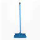 SOFT BROOM HEAD & HANDLE FULL SET (WOODEN HANDLE, BLUE, ECOLINE)