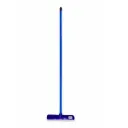 CARPET / WET FLOOR BROOM WITH HANDLE FULL SET (WOODEN HANDLE, BLUE, ITALY)