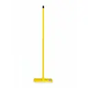 CARPET / WET FLOOR BROOM WITH HANDLE FULL SET (WOODEN HANDLE, YELLOW, ITALY)
