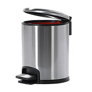 STAINLESS STEEL PEDAL BIN SOFT CLOSE FPR PROFESSIONAL (12LTRS)