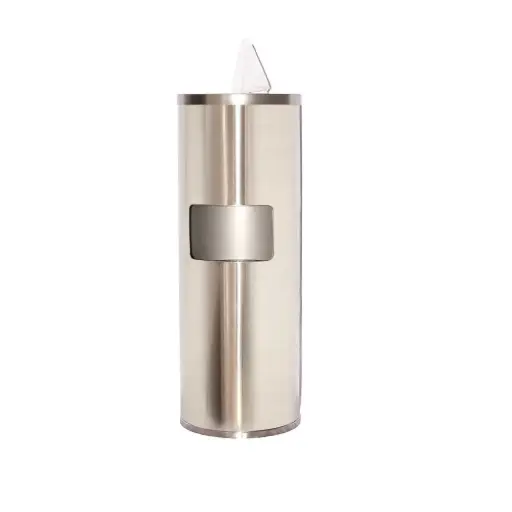 [J001624] FLOOR STAND WIPE DISPENSER WITH TRASH BIN         