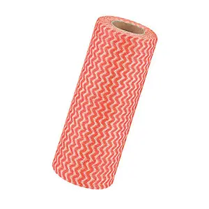 [J001357] ALL PURPOSE KITCHEN/DISH JERRY CLOTH 30CM X 33CM ROLLS ECOLINE RED