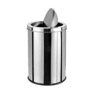 STAINLESS STEEL SWING TOP BIN ECOLINE