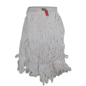 [J001883GEM] KENTUCKY MOP LOOP END 400G WHITE BAND NATURAL PROFESSIONAL