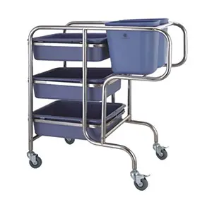 ROUND TUBE FOOD WASTE COLLECTION TROLLEY