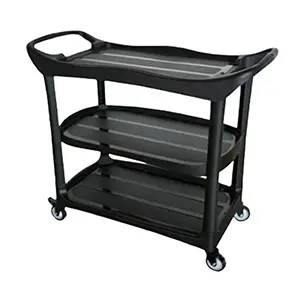 [J000831] RESTAURENT KITCHEN DISH COLLECTION SERVING TROLLEY