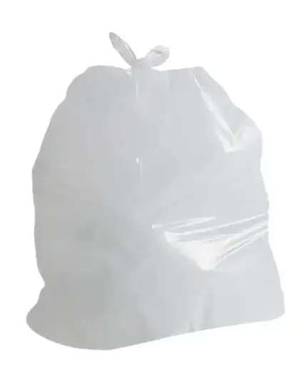 [B000542] HDPE WHITE BIN BAGS 50X60CMS BIO-DEG BH 18MIC