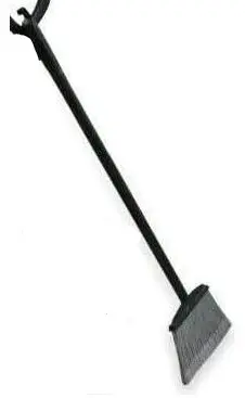 [J002214COL] LOBBY DUST PAN BLACK BRUSH ONLY ECOLINE
