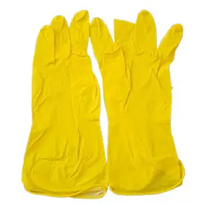 [D000159-12PAIRS] Lacot 12 Pairs Yellow Rubber Household cleaning gloves -XL - ASIN B0D5MSB57F
