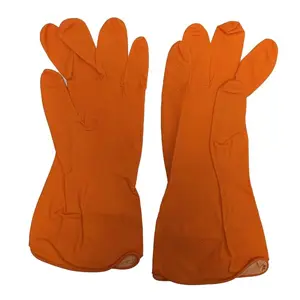 [D000174-12PAIRS] Lacot 12 Pairs Orange Rubber Household cleaning gloves - XL - ASIN B0D5MTDB7Z