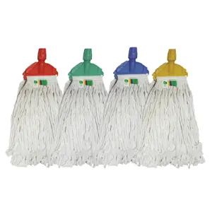 [J002200GEM] KENTUCKY MOP CUT END 350G WHITE BAND WITH YELLOW CLIP PROFESSIONAL