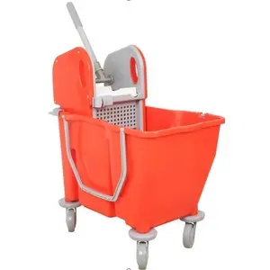 [J002305] SINGLE BUCKET PARTITION TROLLEY CBT 30L RED ELG
