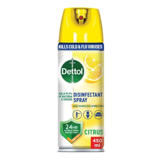 [C000013COL] DETTOL DISINFECTANT AEROSOL SPRAY DDS 450ML (CITRUS)