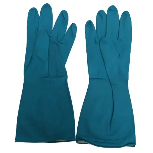 [D000134] RUBBER GLOVES ECOLINE 12X1PK (EXTRA LARGE, BLUE)