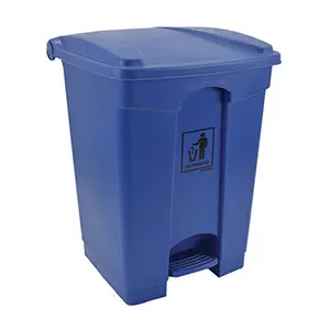 [J000670] PLASTIC PEDAL BIN ECOLINE (45LTR, BLUE)