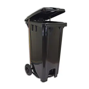 [J000708] PLASTIC PEDAL BIN ECOLINE (120LTR, BLACK)