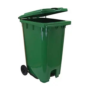 [J000713] PLASTIC PEDAL BIN ECOLINE (240LTR, GREEN)