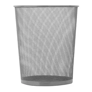 [J001652] NETTED METAL OPEN BINS 15LTR ECOLINE (SILVER)