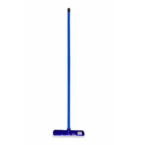 [J002024] CARPET / WET FLOOR BROOM WITH HANDLE FULL SET (WOODEN HANDLE, BLUE, ITALY)