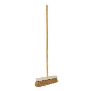 [J002044] HARD / COCO BROOMS WITH HANDLE FULL SET (12 INCHES)