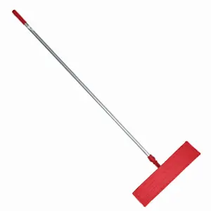 [J002145] MICROFIBER FLAT MOP FLAP&RING SLEEVE, FRAME & HANDLE FULL SET (RED)